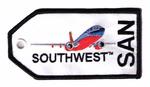 Southwest Airlines SAN Embroidered Luggage Tag