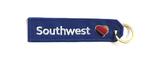 Southwest Airlines Embroidered Key Ring Banner