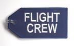 Flight Crew Blue Embroidered Luggage Tag