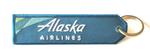 Alaska Airlines Embroidered Key Ring Banner - New Colors