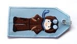 Pilot Boy Embroidered Luggage Tag