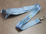 Blue Glacier Ribbon Lanyard