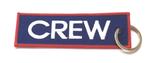 CREW Embroidered Key Ring Banner - Blue