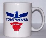 Continental Airlines 50s Eagle Coffee Mug