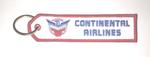 Continental Airlines Retro Embroidered Key Ring Banner