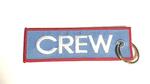 CREW Embroidered Key Ring Banner - Light Blue