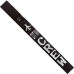 Airplane Crew Strap - DTW - Silver on Black