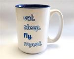 Eat, Sleep, Fly, Repeat Mug