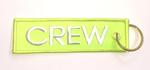 Neon Yellow Crew Embroidered Key Ring Banner