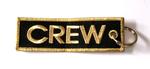 Gold Crew Embroidered Key Ring Banner