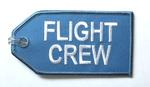 KLM Blue Flight Crew Embroidered Luggage Tag