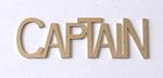 Metal CAPTAIN Identification Tag 