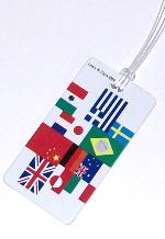 International Flag Luggage Tag