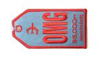 OMG Embroidered Luggage Tag