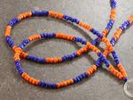 Orange and Blue Beaded Lanyard