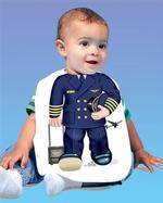 Airline Pilot Baby Bib