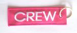 Pink Crew Embroidered Key Ring Banner