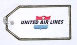 United Retro Embroidered Luggage Tag