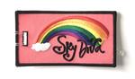 Sky Diva Rainbow Embroidered Luggage Tag