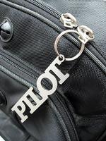 Stainless Steel Pilot Keychain