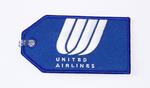 United Airlines Blue Embroidered Luggage Tag