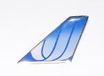 United Airlines Tail Pin - Blue Tulip