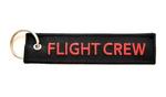 Flight Crew Embroidered Key Ring Banner - Red/Black