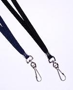 Woven Neck Lanyard w/Swivel Hook Attachment - Navy Blue